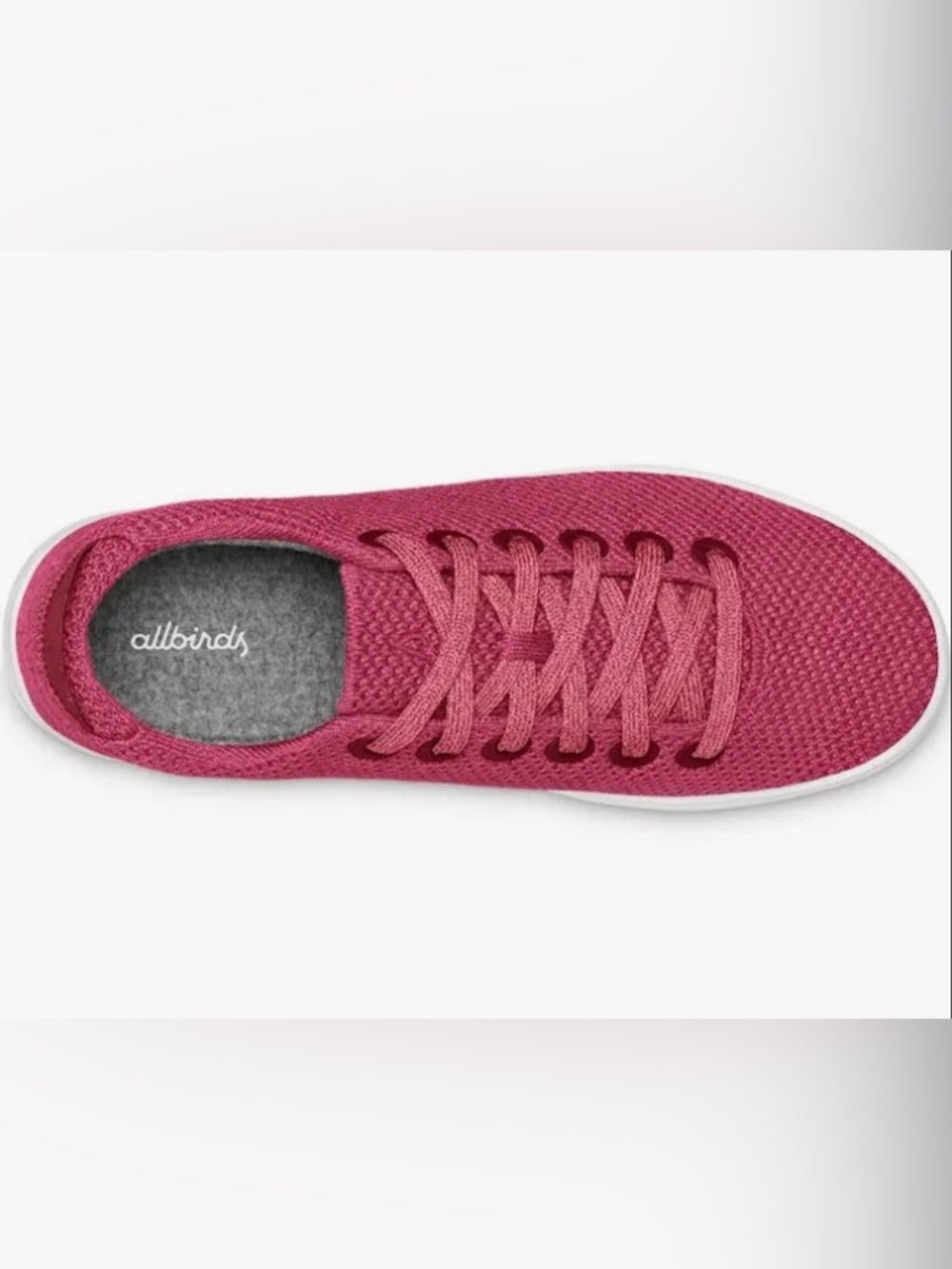 allbirds Women’s Tree Runners Knit Sneaker in Berry Pink - Like new! - Picture 3 of 10
